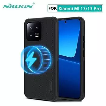 Для Xiaomi MI 13 Pro Чехол Nillkin Frosted Shield Pro Магнитная жесткая задняя крышка для ПК для MI13 Чехол MI 13 чёрный