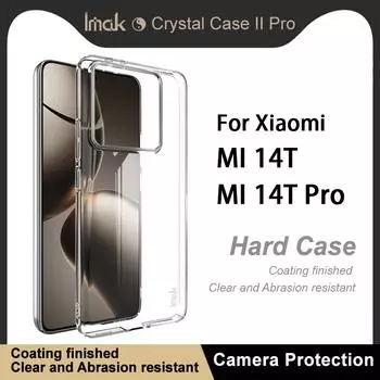 Для Xiaomi MI 14T Pro 5G чехол для телефона IMAK Wings II износостойкий чехол Crystal Pro MI 14T 5G белый