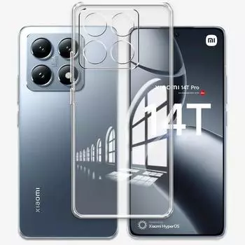 Для Xiaomi Mi 14T Pro Чехол Мягкий Силиконовый Прозрачный Противоударный Бампер Для Xiaomi Mi 14 T 13T 12T 11T 10T Pro Защита Камеры TPU Чехол Для Телефона For Xiaomi 14T чистый
