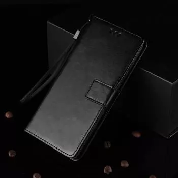 Для Xiaomi Mi 15 Роскошный флип-кошелек из искусственной кожи с ремешком и подставкой, противоударный чехол для Xiaomi Mi 14T Pro Mi15, сумки для телефонов Xiaomi Mi 15 чёрный