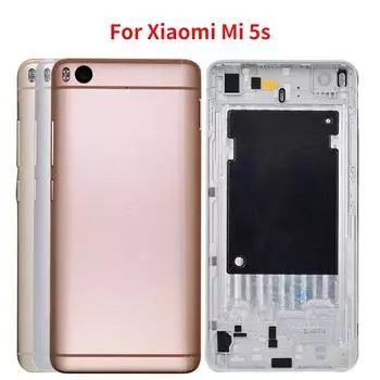 Для Xiaomi Mi 5S Корпус задней двери аккумулятора с запасным запасным боковым ключом золотистый