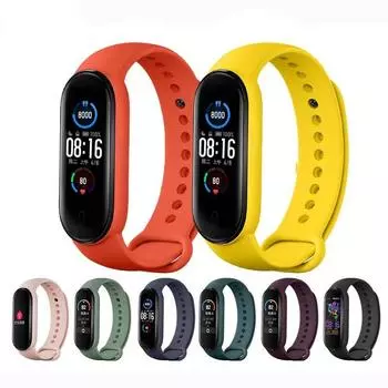 Для Xiaomi Mi Band 5 ремешок силиконовый браслет Xiomi Miband 5 Mi Band5 Bend 5 Miband5 NFC TPU ремни Mi5 сменный браслет For Mi Band 5