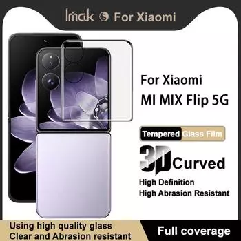 Для Xiaomi MI MIX Flip 5G Glass IMAK 3D изогнутая полноэкранная закаленная стеклянная пленка MI MIX Flip 5G