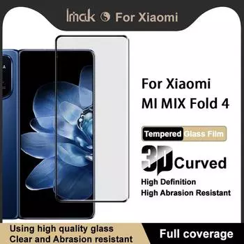 Для Xiaomi MI MIX Fold 4 5G Glass IMAK 3D изогнутая полноэкранная закаленная стеклянная пленка MI MIX Fold 4 5G