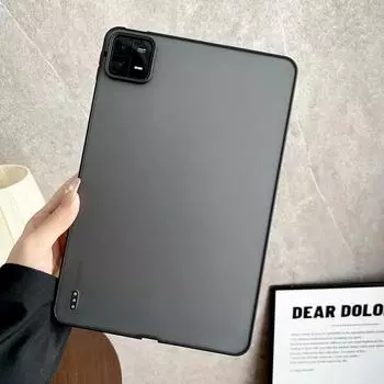 Для Xiaomi MI Pad 6 5 Pro чехол для планшета матовый противоударный мягкий силиконовый бампер твердая задняя крышка для xiaomi Mi Pad 5 6 Pro Mi pad 6 pro чёрный
