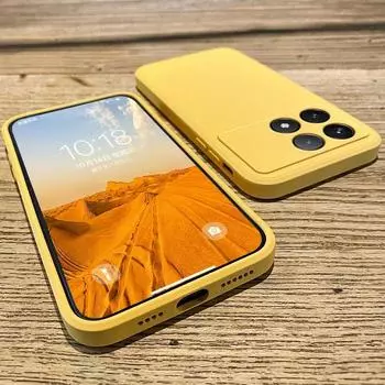 Для Xiaomi Mi Poco X6 Pro X6 5G Чехол Жидкий Силиконовый Чехол Для Телефона Для Xiaomi Poco X6 Pro X6 Pro PocoX6 Pro 5G Защитный Мягкий Чехол For Poco X6Pro(5G) темно-фиолетового