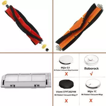 Для XIAOMI MI Roborock S5 Max S6 MaxV S50 S51 Основная щетка, крышка ролика, аксессуары, робот-пылесос Xiomi, запчасти Xaomi