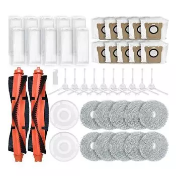 Для Xiaomi Mijia M30 Pro запасные части аксессуары основная боковая щетка фильтр Hepa ткань швабра пылесборники