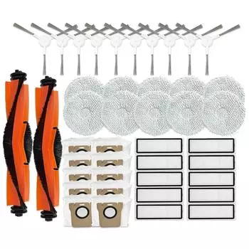 Для Xiaomi Mijia Omni 2 C102CN / B101CN / B116CN / X10+ Plus части основная боковая щетка Hepa фильтр швабра пылесборник