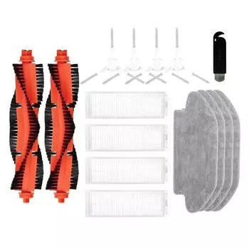 Для Xiaomi Mijia Robot Vacuum Mop 3C B106CN запасные части основная щетка боковая щетка фильтр Hepa салфетки для швабры тряпка CHINA