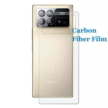 Для Xiaomi Mix Fold 3 2 Fold3 3D прозрачная матовая пленка из углеродного волокна с защитой от отпечатков пальцев на спине, защитная пленка для экрана, наклейка (Не стекло)