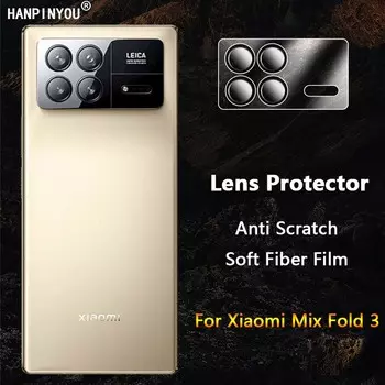 Для Xiaomi Mix Fold 3 HD прозрачная тонкая задняя крышка объектива камеры Защитная пленка из мягкого волокна - не закаленное стекло