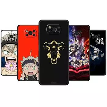 Для Xiaomi POCO 11T F4 GT X4 MI 11 lite M4 Pro 5G 9T M3 10T X3 NFC F3 телефон Funda Black Clover аниме Asta Thin POCO X4 NFC