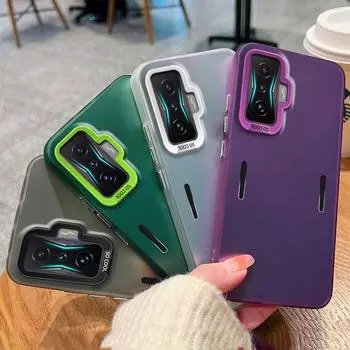 Для Xiaomi Poco F4 GT чехол POCO F4GT чехол для телефона 21121210G f4 gt Redmi K50 игровой чехол роскошный металлический матовый чехол Aurora Skin Poco F4 GT