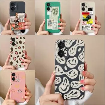 Для Xiaomi Poco F5 Pro M6 5G X6 M6 Pro 4G F6 задние крышки высокого качества модные этикетки противоударные анти-падения жидкие силиконовые чехлы для телефонов для Xiaomi Shell Xiaomi Poco M6 5G