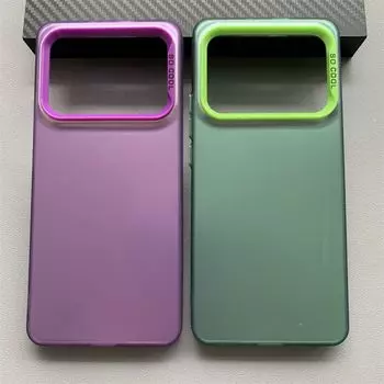 Для Xiaomi Poco F6 Pro Чехол POCO X6 Pro Чехол для телефона poco X6 Neo Чехол POCO F6 X6 F5 F4 Роскошный металлический матовый чехол Aurora Skin Poco F6 Pro