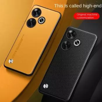Для Xiaomi POCO F6 Pro Чехол Простая искусственная кожа Матовая защитная задняя крышка Чехол для Xiaomi Redmi Turbo 3 Противоударный силиконовый бампер из ТПУ Полный корпус For Redmi Turbo 3 красный