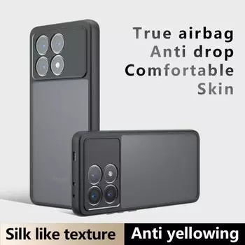 Для Xiaomi Poco F6 X6 M6 F5 Pro 4G матовый против отпечатков пальцев прозрачный противоударный чехол из ТПУ с защитой от падения, не желтеющий, защитная задняя крышка Poco F5 Pro прозрачный