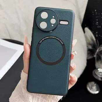 Для Xiaomi POCO F7 Ultra чехол Роскошный PU кожаный беспроводной зарядный защитный чехол для телефона Чехол для Xiaomi POCO F7 Pro Shell For POCO F7 Ultra белый