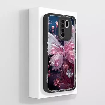 Для Xiaomi Poco M2 M3 M4 M6 M7 Pro M5 M5S Чехлы для телефонов Таинственный кит Защита камеры Жидкий силикон Защитные чехлы от падения Для Xiaomi Чехол Xiaomi Poco M2