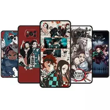 Для Xiaomi POCO MI 11 lite F3 10T M4 Pro 5G X3 NFC 11T F4 GT X4 M3 9T Celular чехол модный убийца демонов Kimetsu No Yaiba POCO X4 NFC