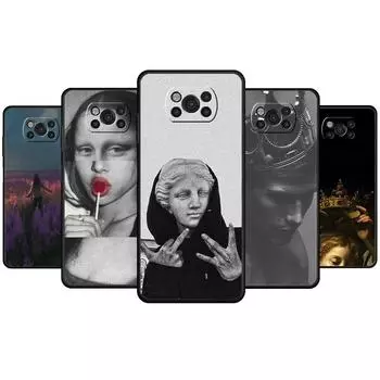 Для Xiaomi POCO MI 11 lite M4 Pro 5G F4 GT F3 M3 X4 11T 10T 9T X3 NFC Aesthetic Art Celular Case Fashion POCO X4 NFC