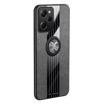 Для Xiaomi Poco X5 Pro 5G чехол из искусственной кожи, мягкий силиконовый чехол из ТПУ для телефона PocoX5 Pro X 5 X5Pro, задняя крышка с магнитным кольцом-держателем For Poco X5 Pro 5G