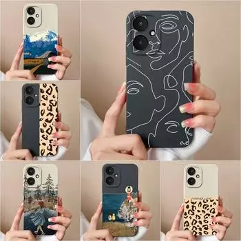 Для Xiaomi Poco X6 F6 F5 M6 Pro F5pro M6pro X 6 Чехлы с леопардовым принтом Матовая жидкая силиконовая защитная пленка для экрана Противоударный корпус для Xiaomi Xiaomi Poco M6 5G