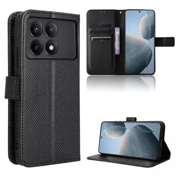 Для Xiaomi Poco X6 PocoX6 Pro чехол-книжка-бумажник из искусственной кожи чехол для телефона For Xiaomi Poco X6 белый