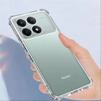 Для Xiaomi Poco X6 PocoX6 Pro чехол против падения Мягкий силиконовый чехол из ТПУ противоударный прозрачный чехол для телефона задняя крышка For Xiaomi Poco X6 прозрачный