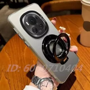 Для Xiaomi POCO X7 Pro Чехол Твердый Матовый С Кольцом-Подставкой Магнитный Защитный Чехол-Накладка Для Xiaomi POCO X7 POCOX7 Pro Корпус POCO X7 чёрный