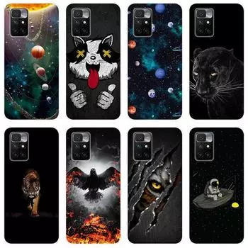 Для Xiaomi Redmi 10 Redmi10 чехол Мягкая силиконовая задняя крышка чехол для телефона с изображением животных For Xiaomi Redmi 10