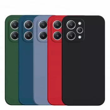 Для Xiaomi Redmi 12 Чехол Xiaomi Redmi 12 Чехол Противоударный Жидкий Силиконовый Корпус Защитный Чехол Для Телефона Xiaomi Redmi 12 Redmi 12 чёрный