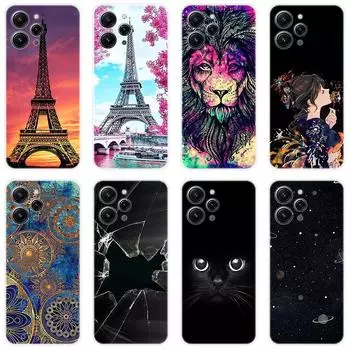 Для Xiaomi Redmi 12 Redmi12 4G Чехол Мягкая силиконовая задняя крышка Чехол для телефона с рисунком из мультфильма Креатив For Xiaomi Redmi 12 4G