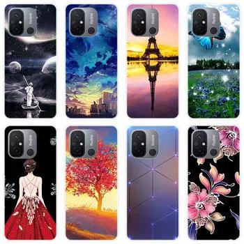 Для Xiaomi Redmi 12C 12 C Redmi12C чехол Мягкая силиконовая задняя крышка модный чехол для телефона с мультяшным рисунком For Xiaomi Redmi 12C