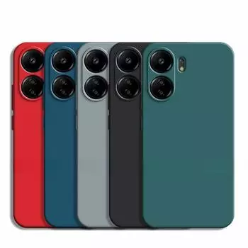 Для Xiaomi Redmi 13C чехол Роскошный TPU противоударный жидкий силиконовый защитный чехол для телефона Xiaomi Redmi 13C Redmi 13C чёрный