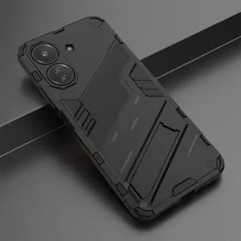 Для Xiaomi Redmi 13C Redmi13C чехол противоударный жесткий бронированный чехол-подставка для телефона задняя крышка For Xiaomi Redmi 13C белый