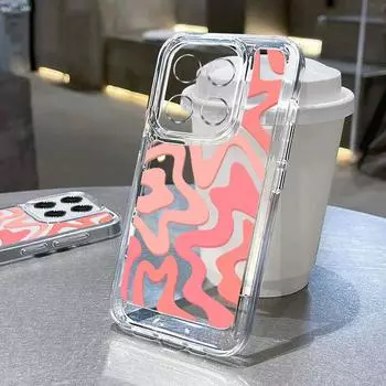 Для Xiaomi Redmi 13t 11t Poco X6 X5 Redmi Note 13 12 11 10 Pro противоударный однотонный полосатый прозрачный силиконовый мягкий тонкий чехол Redmi K70E розовый