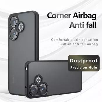 Для Xiaomi Redmi 14C 14R 13 4G матовый анти отпечатков пальцев прозрачный цветной ударопрочный чехол из ТПУ противоударный не желтеющий защитный чехол для задней панели For Redmi 13 4G прозрачный