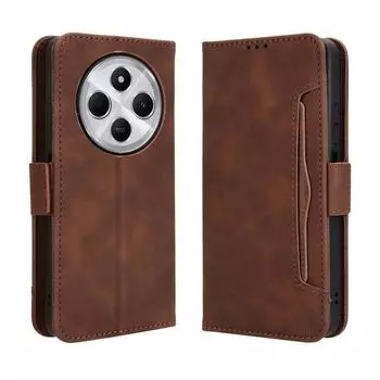 Для Xiaomi Redmi 14C 4G многофункциональный кошелек слот для карт кожаный чехол чехол для Redmi 14C 4G 13C 5G 12 мягкий силиконовый противоударный защитный чехол For Redmi 14C 4G чёрный