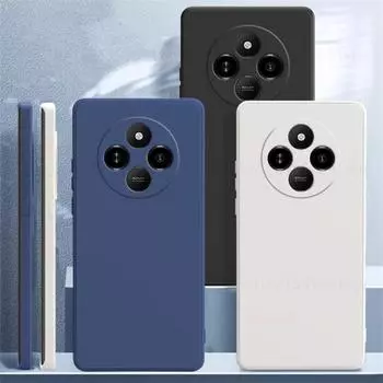 Для Xiaomi Redmi 14C жидкий силиконовый чехол Redmi 14C 14 C 14R чехол конфетного цвета матовый мягкий TPU защитный чехол для камеры телефон бампер для Redmi 14C For Redmi 14C чёрный