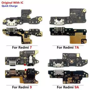 Для Xiaomi Redmi 5 6 6A 7 7A 8A 8 9 9A 9C USB-порт для зарядки, разъем, гибкий кабель, разъем, детали микрофона Redmi 5 Original