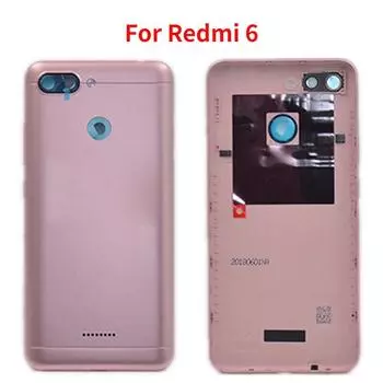 Для Xiaomi Redmi 6 задняя батарея Замена корпуса задней двери с громкостью мощности 2SIM Gery