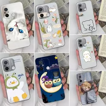 Для Xiaomi Redmi 8 9 9A 10C 12C K60 K50 K40 Note 12 11 10 9 8 Pro Plus Чехол Мягкие силиконовые прозрачные чехлы с милым котом из мультфильма для Redmi Coque Fundas Bumper Redmi 3 Pro