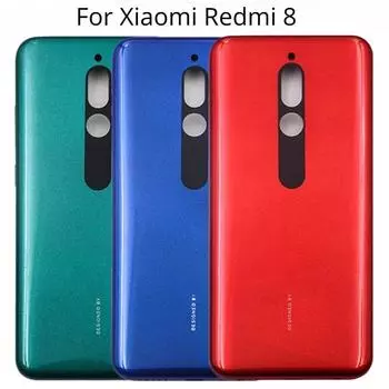 Для Xiaomi Redmi 8 пластиковая панель задняя крышка аккумулятора для Xiaomi Redmi8 задняя дверь корпус задняя крышка без замены NFC Redmi 8 Black