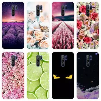 Для Xiaomi Redmi 9 XiaomiRedmi9 чехол Мягкая силиконовая задняя крышка чехол для телефона с рисунком Звездное небо For Xiaomi Redmi 9 детские порошок