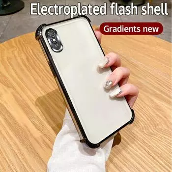 Для Xiaomi Redmi 9A чехол противоударный гальванизированный TPU чехол для телефона для Redmi9A чехол крышка For Xiaomi Redmi 9A белый