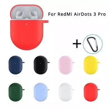 Для XiaoMi RedMi Airdots 3 pro защитный чехол для наушников, силиконовый чехол, милый силиконовый чехол однотонного цвета для Airdots 3 pro RedMi AirDots 3 pro темно-синий