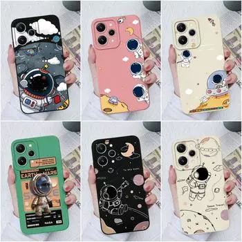 Для Xiaomi Redmi K60 12 10 9 8 9A 9C 10C 12C A1 + A2 + чехол для телефона противоударный матовый жидкий мягкий силиконовый чехол для телефона астронавта для Redmi бамперы Redmi 4A