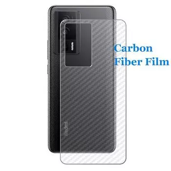 Для Xiaomi Redmi K60 K60E Pro Ultra 3D прозрачное углеродное волокно матовая задняя пленка против отпечатков пальцев защитная пленка для экрана наклейка (Не стекло)